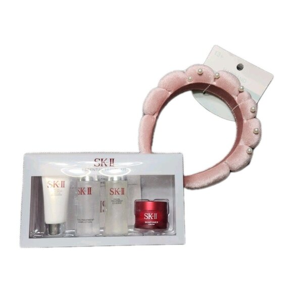 SK-II SK2 Essential 4 pcs Travel Kit with Headband Japanese Skincare - Picture 2 of 4